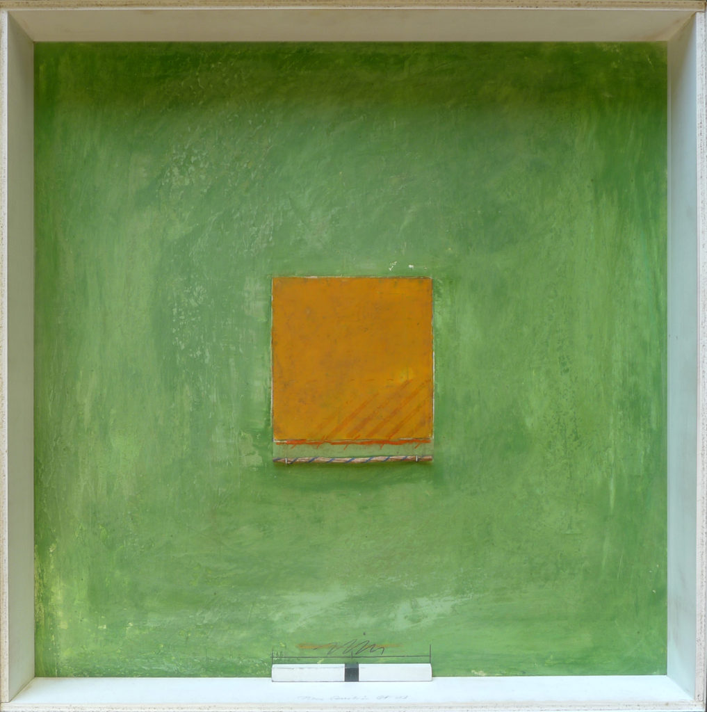 Pierre Courtois - Sans titre - Boîte, techniques mixtes - 50 x 50 x 7 cm - 2001