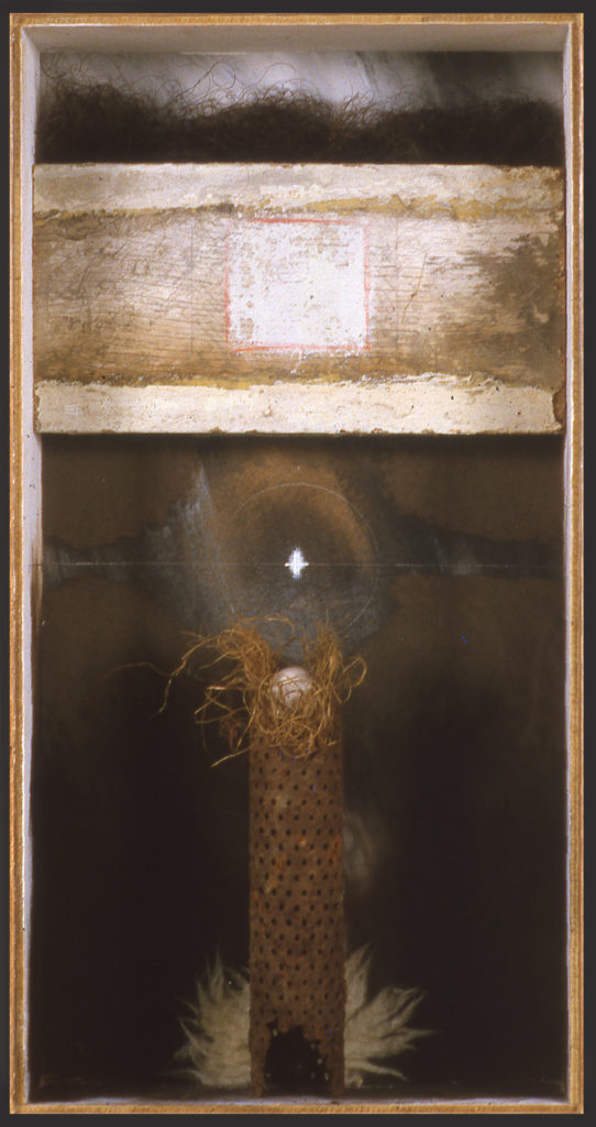 Pierre Courtois · Sans titre · Boîte, technique mixte · 60 x 30 x 11 cm · 1988