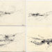 Pierre Courtois . 4 dessins sans titre · Encre sur papier · 13 x 19 cm · 1969