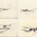 Pierre Courtois . 4 dessins sans titre · Encre sur papier · 13 x 19 cm · 1969