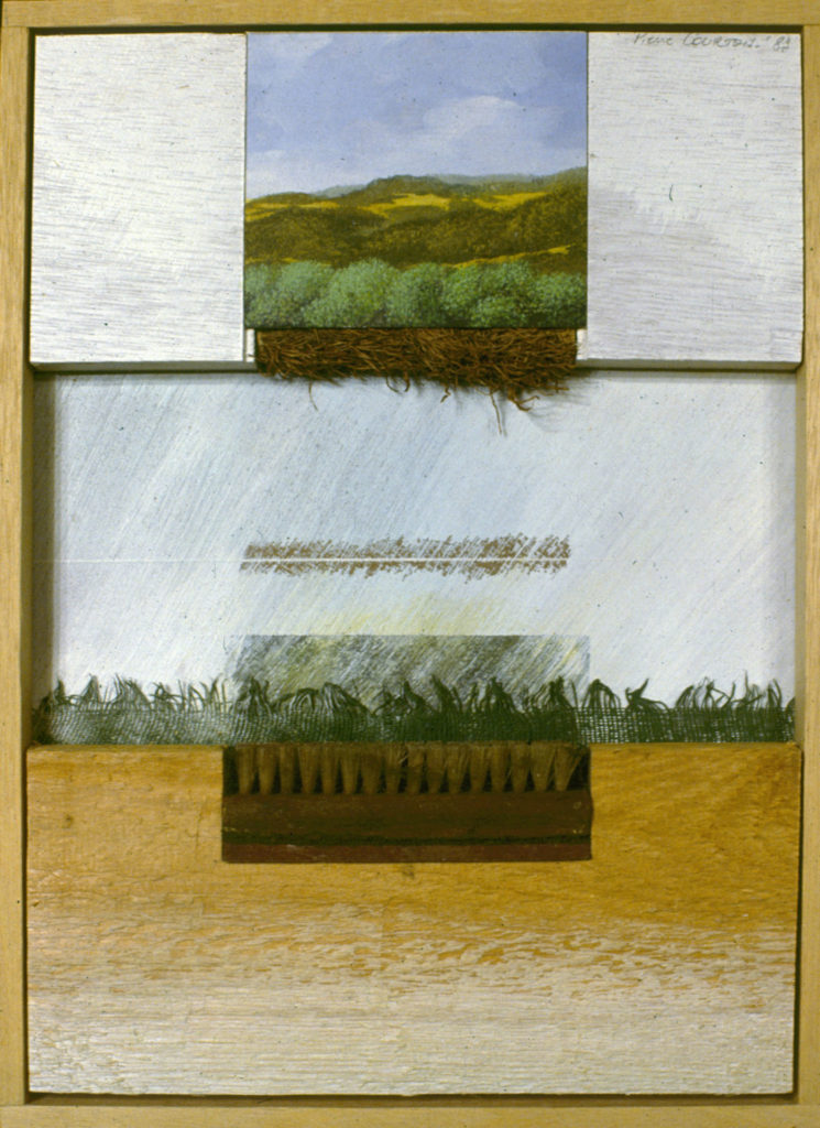 Pierre Courtois · "Trace dans la nature", boîte technique mixte · 30 x 22 x 4 cm · 1983