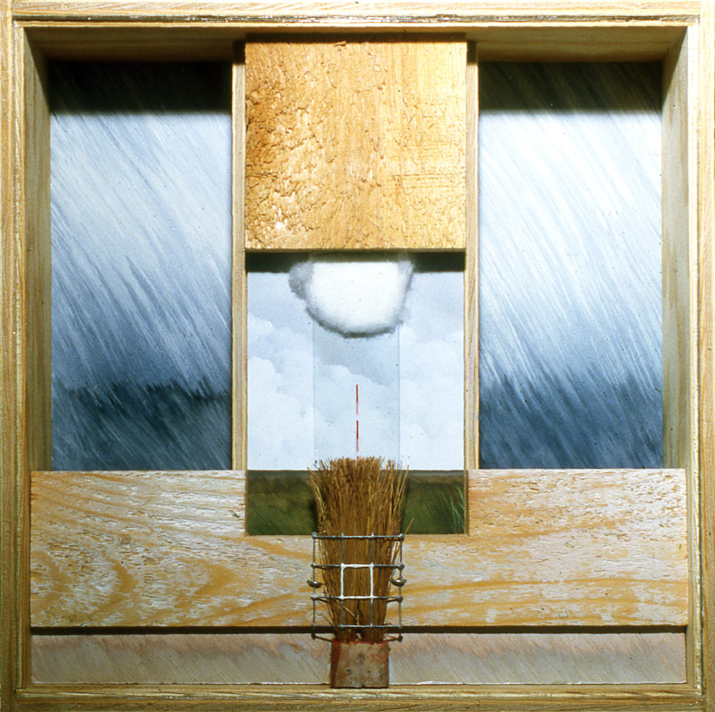 Pierre Courtois · "Le carré blanc", boîte technique mixte · 30 x 30 x 8 cm · 1984