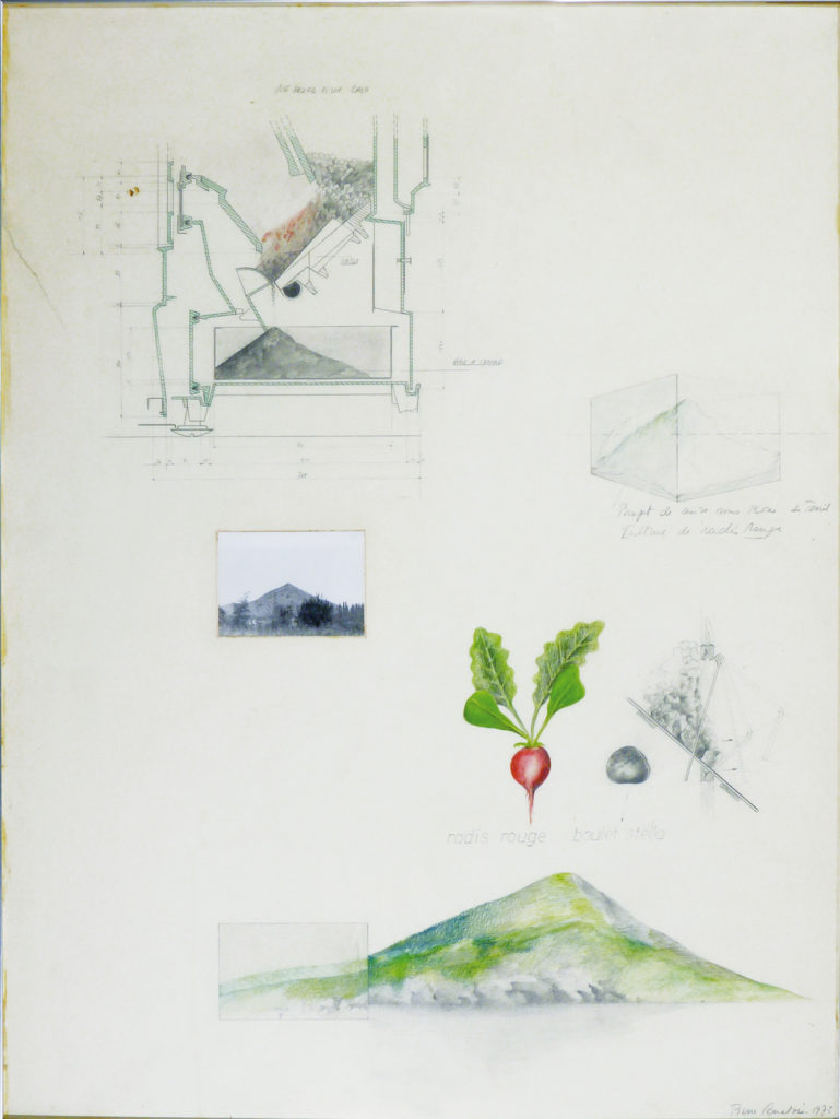 Pierre Courtois · "Environnement n°4" · Technique mixte · 80 x 60 cm · 1975