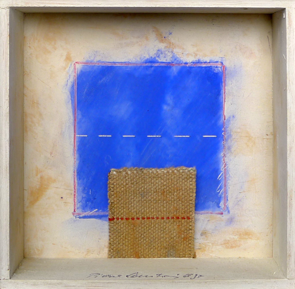 Pierre Courtois - Boîte sans titre, technique mixte - 15 x 15 x 4 cm - 1997