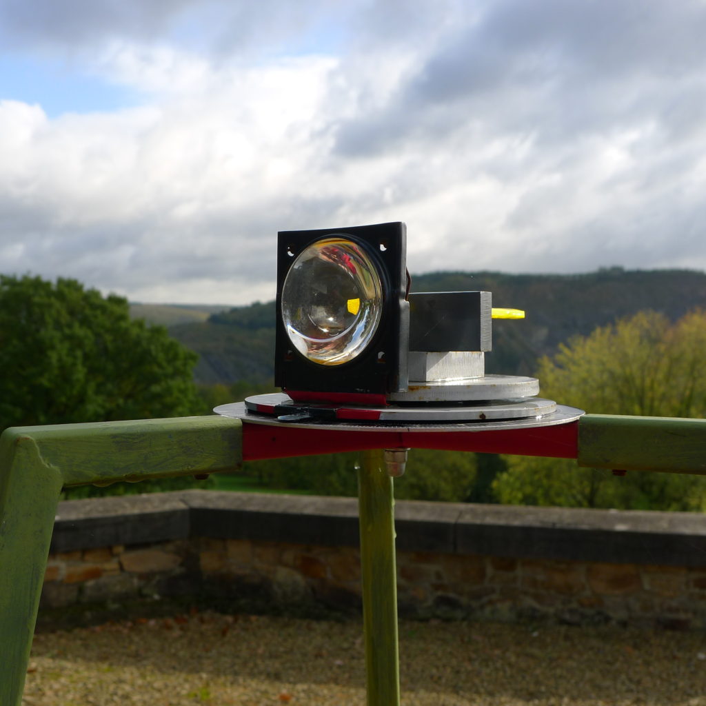 Pierre Courtois. Fore, dioptra –Sculptures in situ - Green Art Rougemont - Golf de Rougemont, Profondeville (BE) - 2017