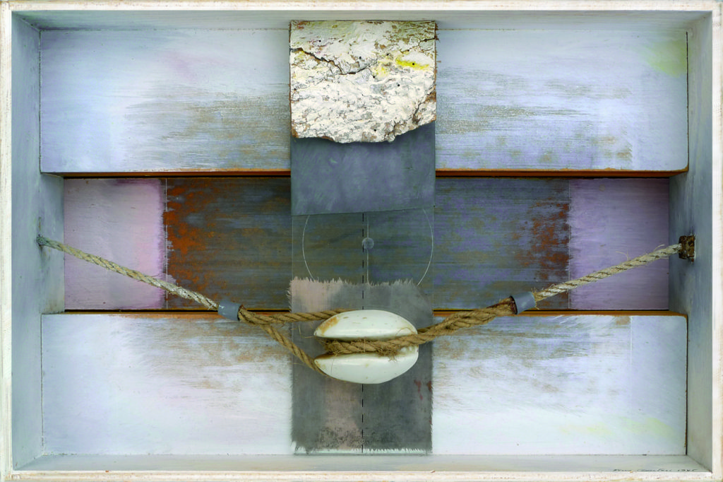 Pierre Courtois · "Ecartellement", boîte technique mixte · 45 x 30 x 11 cm · 1985