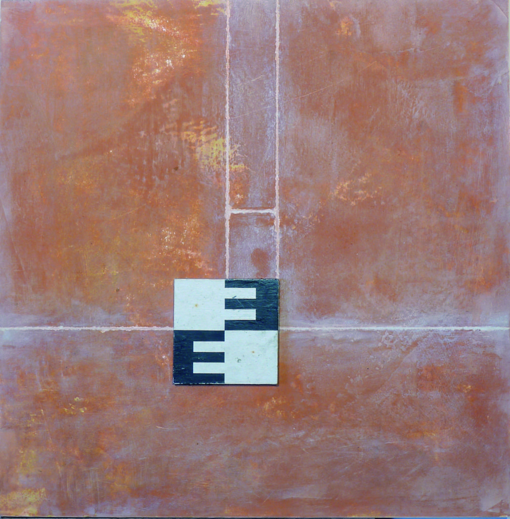 Pierre Courtois - Sans titre - Boîte techniques mixtes - 50 x 50 x 7 cm - 2004